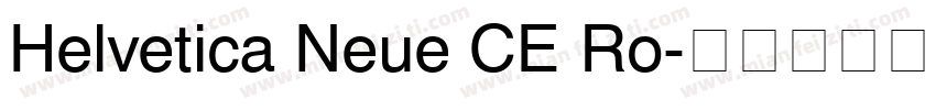Helvetica Neue CE Ro字体转换